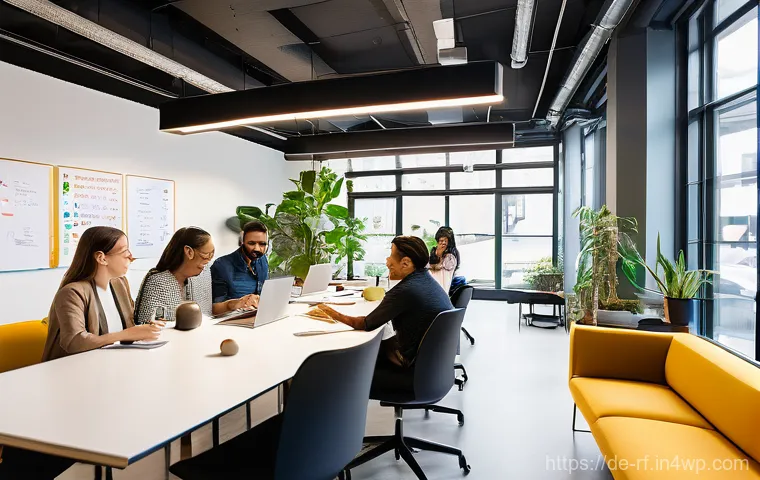 크리에이티브 허브를 통한 네트워킹 전략 - Prompt 1: Dynamic Collaboration in a Modern Creative Hub**