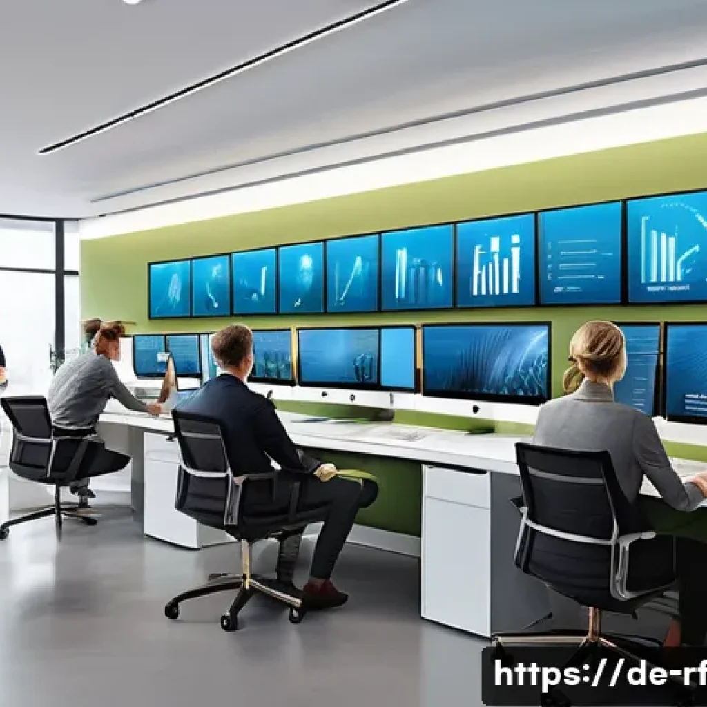크리에이티브 허브의 마케팅 전략 - A modern creative workspace filled with diverse professionals collaborating enthusiastically, featur...