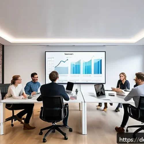 Home 17 크리에이티브 허브의 시장성 평가 방법 - A modern creative workspace in Berlin with a diverse team of professionals conducting a target audie...